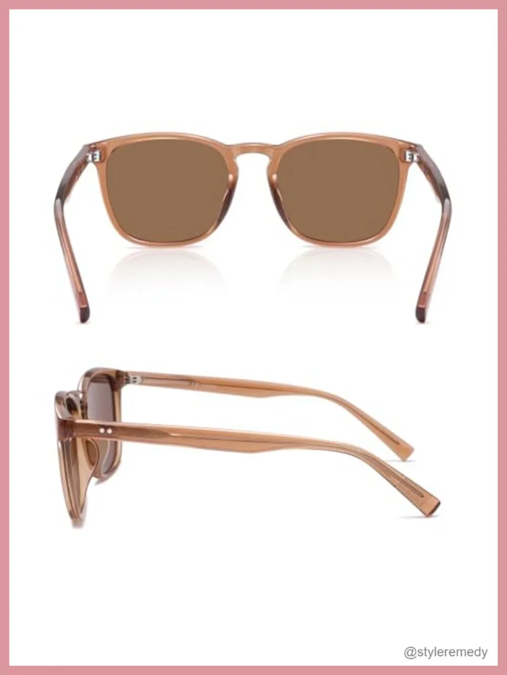 TR90 Frame Polarized Sunglasses UV400 Protection Lightweight Retro Unisex